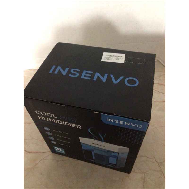 Insenvo Cool Mist Humidifier 3 Liter Brand New In Box