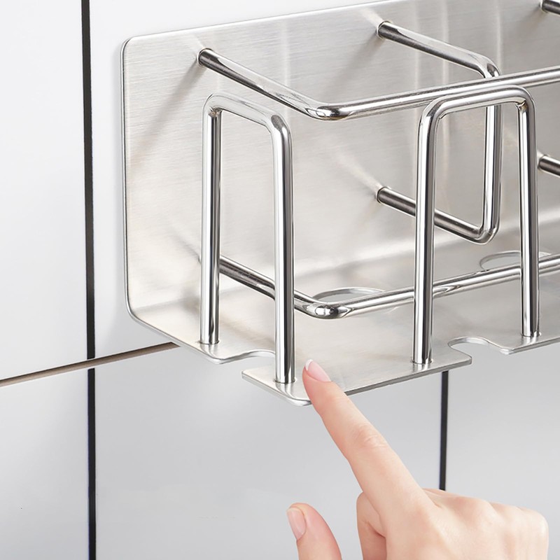 HANZE Toothbrush and Toothpaste Holder Wall Mounted – Space-Saving Bathroom