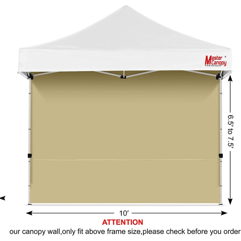 MasterCanopy Instant Gazebo Sidewall Panels Sunwall for 3x3 Pop Up