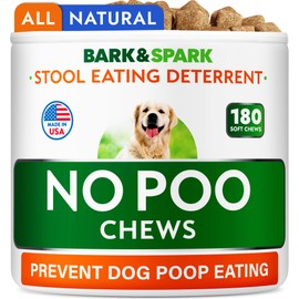 No Poo Chews for Dogs - Coprophagia & Stool Eating Deterrent with Probiotics, Digestive Enzymes & Breath Aid Support - Stop Dog Poop Eating - Made in USA