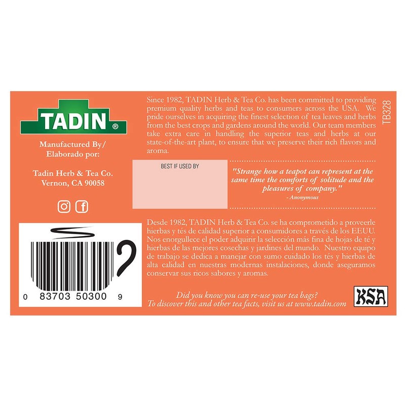 Tadin Tea, Cola De Caballo (Shave Grass) Tea, 24-count Tea