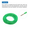sourcing map 2.5mm (3/32 inch) Green Vinyl Coated Wire Rope,