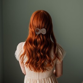 VOCOSTE 2pcs Flat Hair Clips for Women, Flat Claw Clips for Thick Hair, French Concord Flat Hair Clips for Hair Styling, Stylish Flat Clips for Hair, Amber Brown