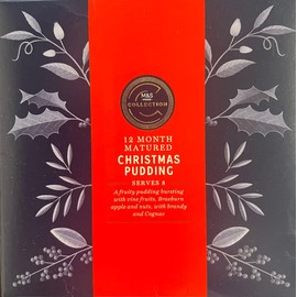 M&S Christmas Pudding 12 Month Matured 907g Serves 8 in Premier Life Store Box