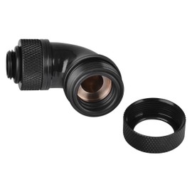 Thermaltake Pacific G1/4 PETG Tube 90-Degree 16 mm for PC Water Cooling Systems Black