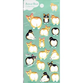 3D Fat Cute Dog Puppy sticker decal 1 sheet Dimensions: 17 cm x 9 cm Art Crafts Kids Children