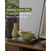 ZENS Matcha Whisk Set, 17oz Ceramic Matcha Bowl with Spout