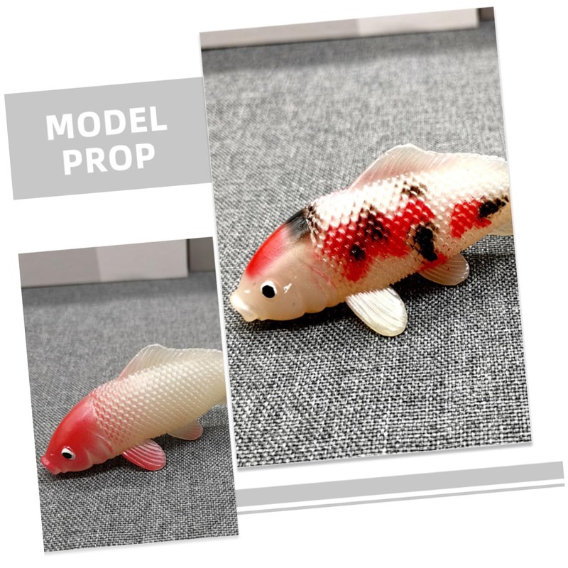 FUNOMOCYA 4 Pcs Artificial Fish Tank Ornaments Decorative Carp Lifelike