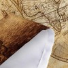 JAWO Medieval Compass Map Wall Hanging Decoration Tapestry, Metro Style,