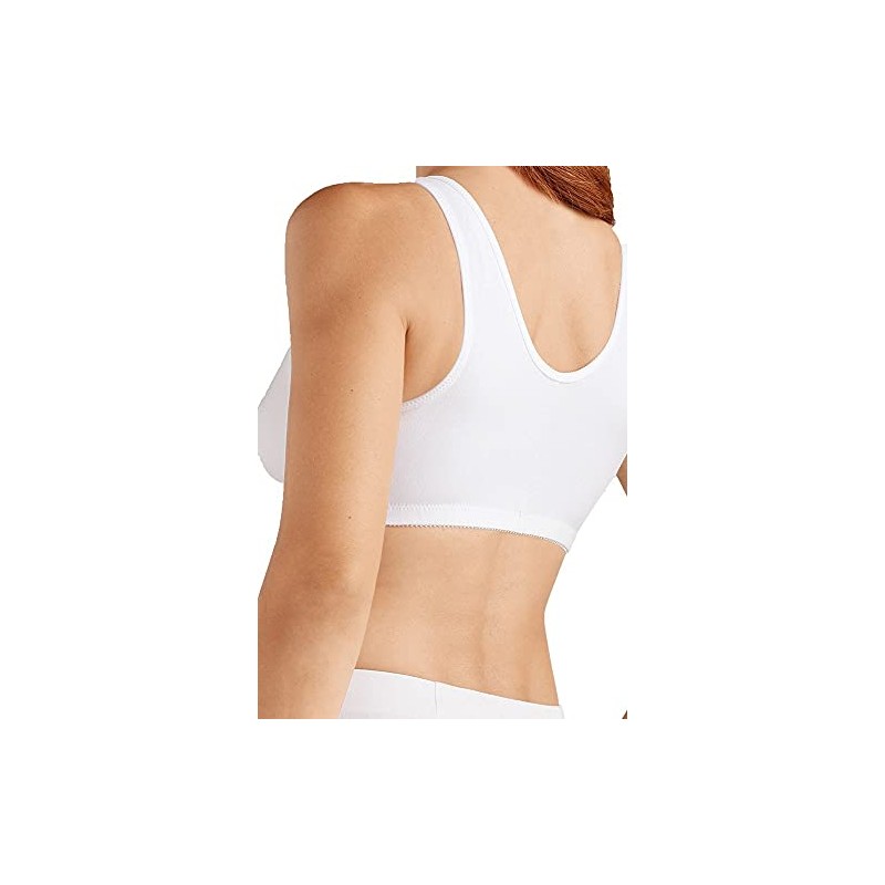 AMOENA Women's Frances Front-Closure Leisure Bra White Medium DD/E