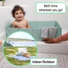 Ingenuity Tuckaway Toddler Folding Tub, Converts Shower to Tub, Folds