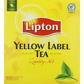 Yellow Label Tea Box of 100 Tea Bags by UnileverLipton (12)