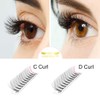 Pre Made Fan Eyelash Extensions 5D-C-0.10-12mm Short Stem Premade Fans