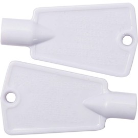 BlueStars Ultra Durable 297147700 Refrigerator Door Lock Key Replacement Part Exact Fit for Frigidaire Kenmore Electrolux Freezers - Replaces AP4301346 PS1991481 - Pack of 2