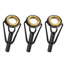 PATIKIL 2.4mm Tube Dia Fishing Rod Tips Repair Kit, 3pcs Stainless Steel Ring Guide for Saltwater Freshwater Fishing