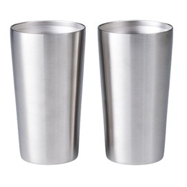 J-kitchens Stainless Steel Cup Pair Tumbler Vacuum Double Layer Construction, 11.8 fl oz (350 ml)