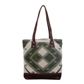 Myra Bag Checkered Tote Bag S-2810, Multicolor