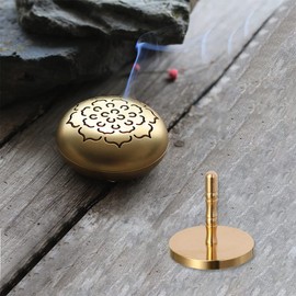 Artibetter Ash Powder Incense Burner Incense Burner Accessory Incense Powder Chinese Incense Burner Kit Incense Press Tool Kit Mold Vintage Incense Forming Mould Brass Incense Seal Xiangzhuan