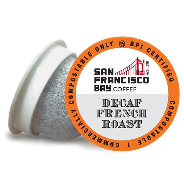 San Francisco Bay Compostable Coffee Pods - DECAF French Roast
