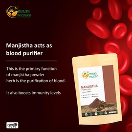 Herbs Botanica 100% Natural Manjistha Root Powder (Rubia Cordifolia/Indian Maddar) 5.3 Oz / 150 Gms