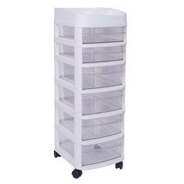 GDAE10 Large Capacity Rolling Storage Cart with 6 Drawers and Wheels,Storage Drawer Organizer for Art Supplies Bathroom,Kitchen