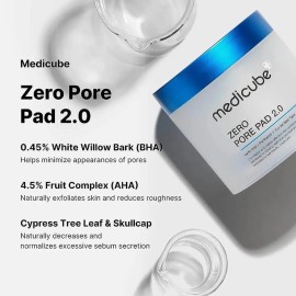 Almohadillas Limpieza Facial Medicube 70pz Zero Pore Pad 2.0