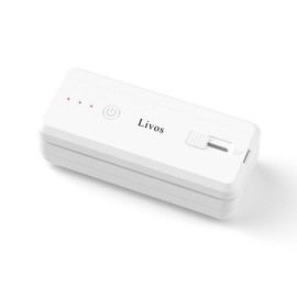 Livos 9th Generation Food Sealer 4.7 inches (12.1 cm), 1300 mAh, Lightweight, Portable, Convenient, No Preheating Required, Compact, Bag Sealer, Magnetic Back, Desktop Cutter, Sealer Compact, Japanese