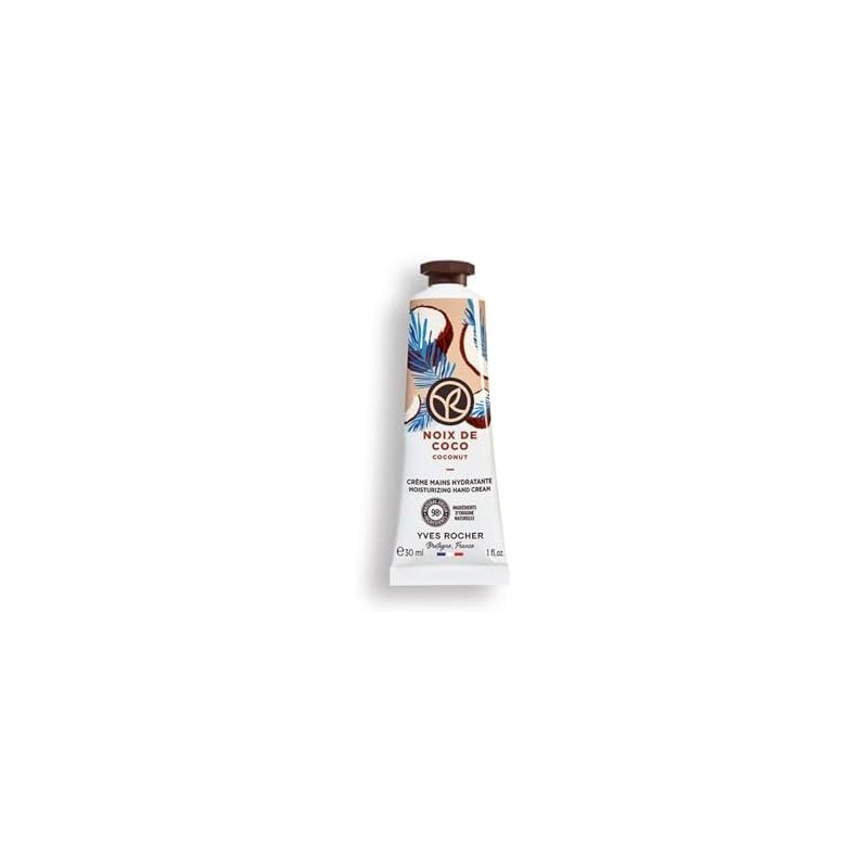 Yves Rocher, Crema para Manos Humectante, Coco, 30 ml, Paquete