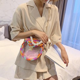 2Pcs Acrylic Crochet Basket Base, 20cm Clear Round Bag Bottom Shaper, Acrylic Round Bag Bases for Crochet Shoulder Handbag Purse DIY Accessories