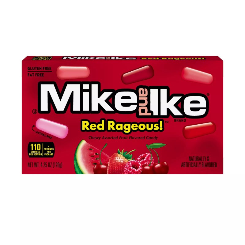 Mike and Ike Theater Box Red Rageous 4.25 oz -