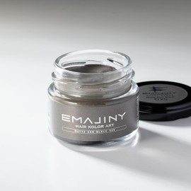 EMAJINY Matte Gun Black Hair Color Wax, Black, 1.2 oz (36 g), Made in Japan, Fragrance Free, 1 Day Black Hair Wash Off with Shampoo, Gray Hair Care EMAJINY Matte Gun Black G25
