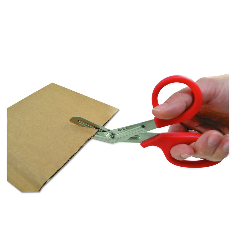 Westcott All Purpose Preferred Utility Scissors, 7", Red