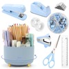 SKYDUE Desk Organizers and Accessories 10Pcs, 360-Degree Rotating Pen Holder,