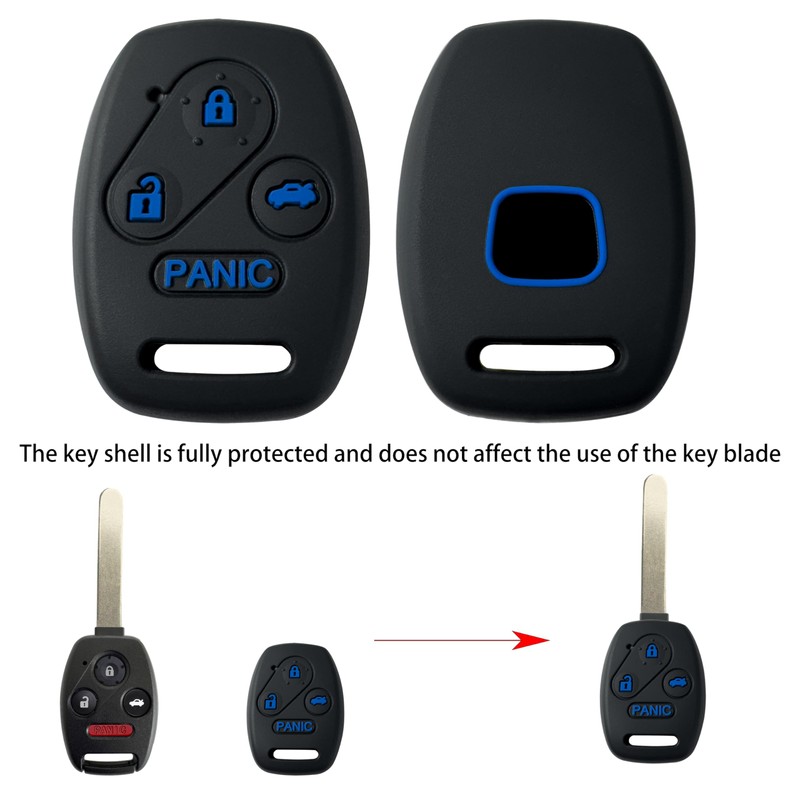 Kyhodsgn Key Fob Cover Shell for Honda 2003 - 2012