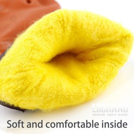 LIICHAAO Insulated&Waterproof,Chemical & Oil Resistant, Freezer Work,Warm Gloves,Non-Slip,Ultra Flexible(1 PAIR) (X-Large (Pack of 3))
