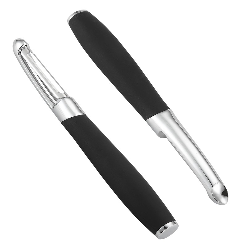 HOULIME Premium Stainless Steel Swivel Vegetable and Fruit Peeler, Ergonomic