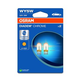 Osram DIADEM® Chrome, WY5W, double blister pack, 2 lamps, white