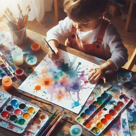 Mcduyant 5 Pcs Craft Paint Brushes Small Paint Brush Flat Paint Brushes for Small Medium or Larger Paint Job (5)