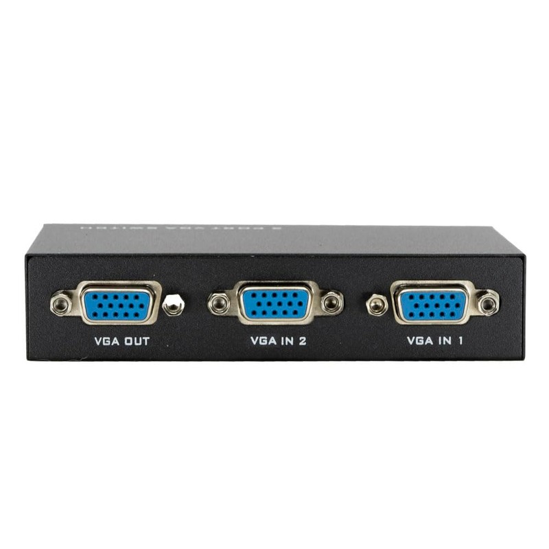 Cable Leader 2 Port VGA HD15 Manual Data Switch Box