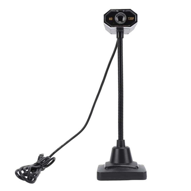 USB Webcam, 1280x720P USB Streaming Webcam with Microphone, Plug and