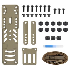 Modular Holster Adapter,Rigid Holster Platform with Thigh Strap,Tactical Drop Leg Holster Adapter Duty Belt Accessories for QLS Kit