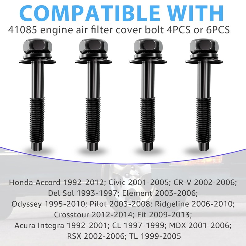 41085 Engine Air Filter Box Cover Screw Bolts-Compatible Air Cleaner
