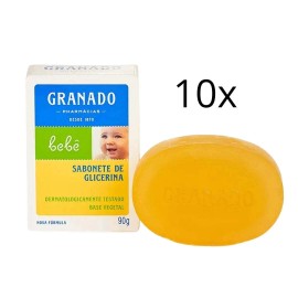 Undisclosed Lot of 10 Glycerin Baby Bar Soap Vegan Dermatological