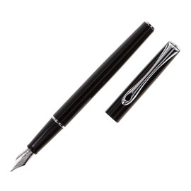 Diplomat Traveller Fine Steel Nib Fountain Pen - Black Lacquer