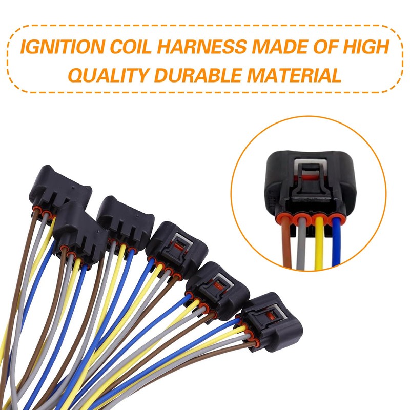 ijuicy 6 PCS 90980-11885 Ignition Coil Connector, Ignition Coil Wire