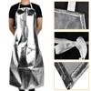 Tiiyee Heat Resistant Apron, 1000°C Fireproof Thermal Insulation Aluminum Foil