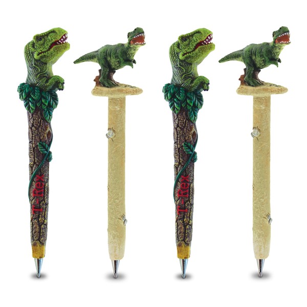 Planet Pens Bundle of Dinosaurs Tyrannosaurus Rex Novelty Pens -