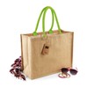 Westford Mill Jute Classic Shopper - Natural/Lime