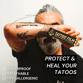 Sorry Mom Tattoo Aftercare Bandage - Second Skin Tattoo Cover - Clear Tattoo Bandage Waterproof, Adhesive Tattoo Wrap - Tattoo Healing Wrap - Tattoo Film Protection 6.5 ft x 6 in