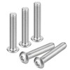 sourcing map 3/8-16x2" Button Head Socket Cap Screws, 5pcs 304